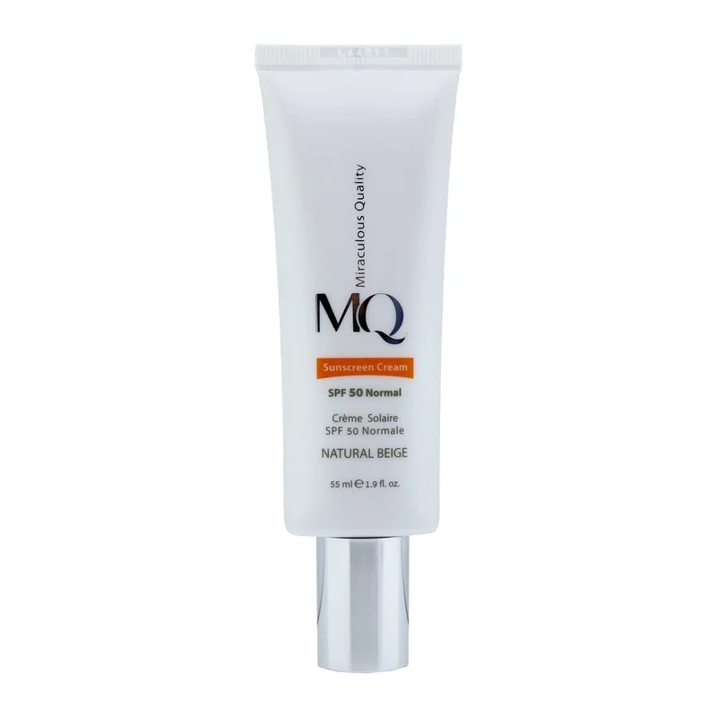 کرم ضدآفتاب رنگی ام کیو مدل NATURAL BEIGE-Normal، حجم 55 میلی‌لیتر