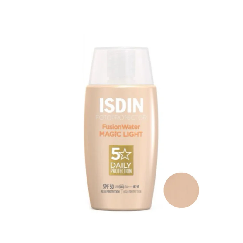کرم ضد آفتاب رنگی ایزدین SPF 50 مدل magic ‌مناسب انواع پوست‌ حجم 50 میلی‌لیتر