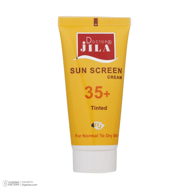 کرم ضد آفتاب رنگی دکتر ژیلا SPF 35 مدل Tinted مناسب پوستهای معمولی تا خشک وزن 50 گرم