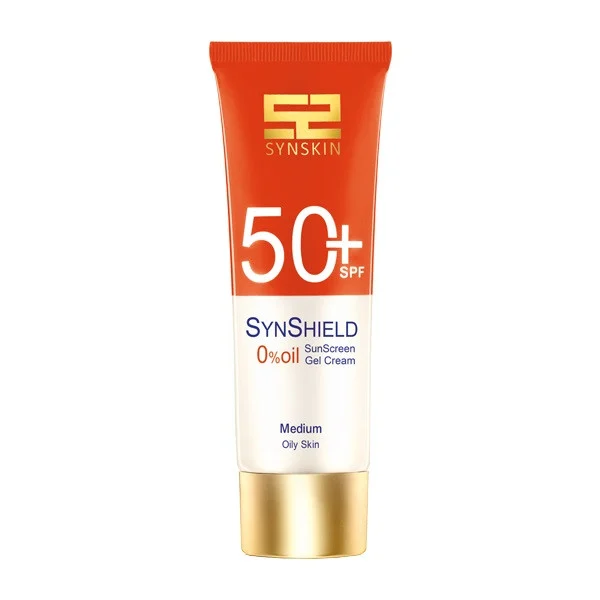 ژل کرم ضدآفتاب ساین اسکین بدون رنگ SPF50 مدل SynShield، مناسب پوست‌های چرب، حجم 50 میلی‌لیتر