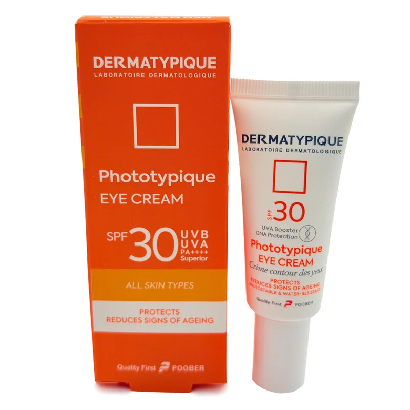 کرم ضد آفتاب بی رنگ دور چشم درماتیپیک SPF 30 مدل Phototypique محافظ UVA ،UVB مناسب برای انواع پوست حجم 20 میلی‌لیتر