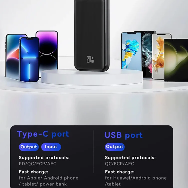 پاوربانک یوسمز مدل CD199 ظرفیت 20000 میلی آمپر ساعت