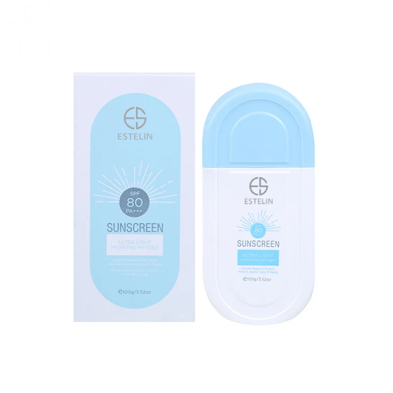 کرم ضد آفتاب بی‌رنگ استلین، 80 SPF، مدل ultra، مناسب انواع پوست با حجم 100 میلی لیتر، محافظت‌کننده در برابر اشعه‌های UVA و UVB، مرطوب‌کننده، فاقد پارابن، PA+++، ضد پیری، دارای فرمولاسیون فاقد چربی، با ماندگاری 3 ساعته
