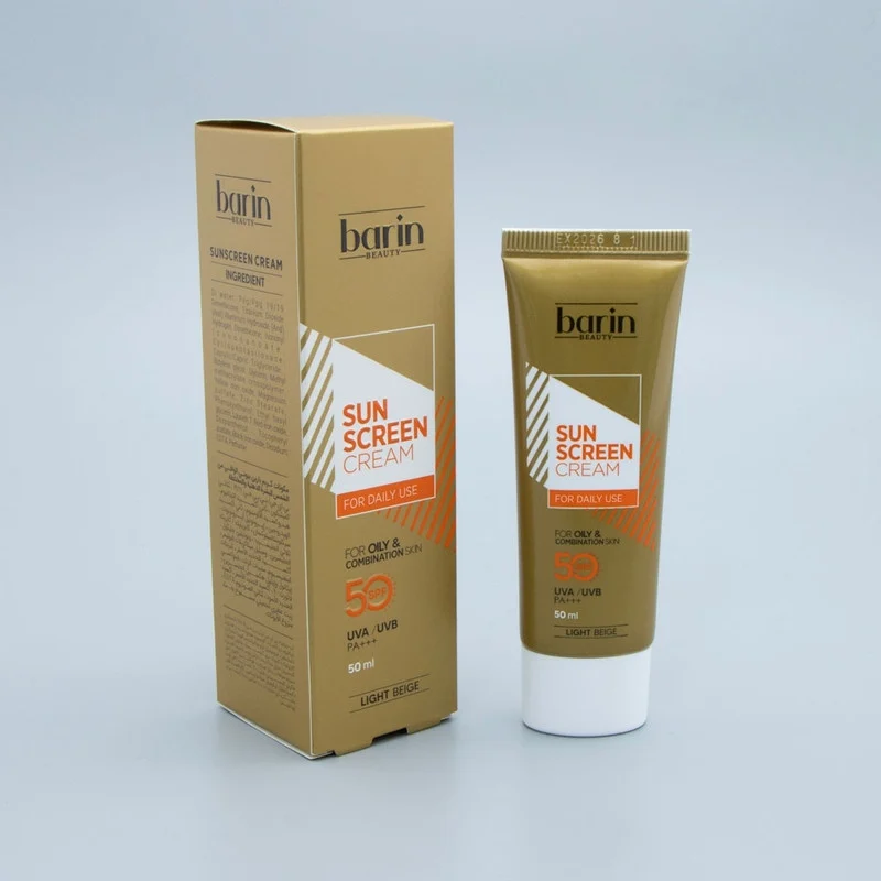 کرم ضد آفتاب رنگی بارین بیوتی SPF 50 مدل LB مناسب پوست‌ های چرب و مختلط حجم 50 میلی‌ لیتر