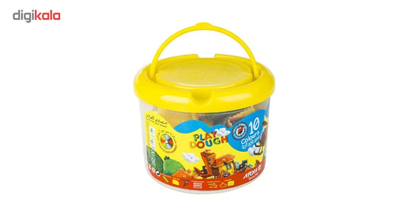 خمیربازی 10 رنگ آریا مدل Z-1068