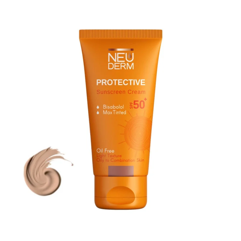 کرم ضد آفتاب رنگی نئودرم SPF 30 مدل MAX مناسب پوستهای مختلط حجم 50 میلیلیتر
