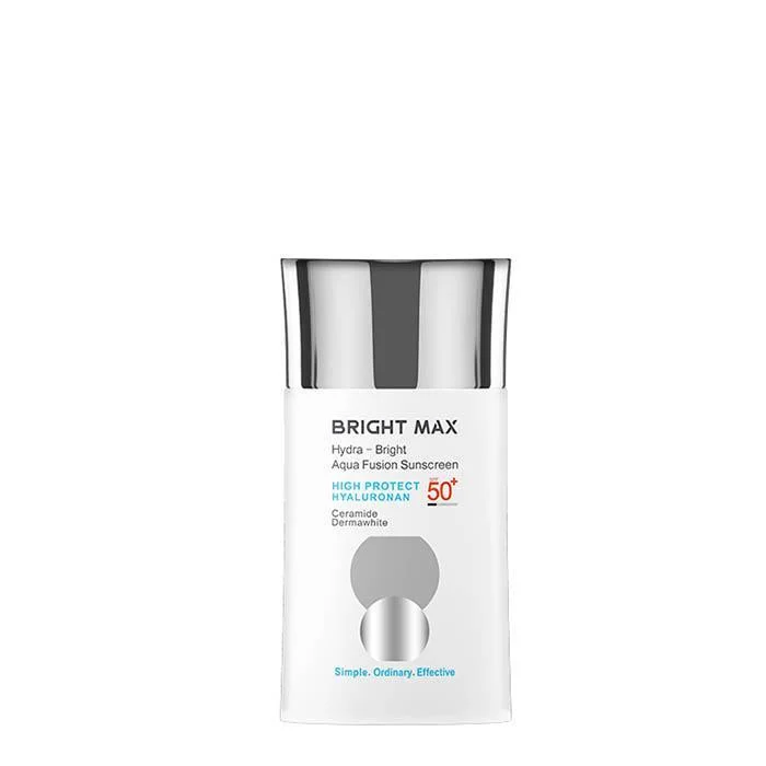 کرم ضدآفتاب بدون رنگ برایت مکس SPF50 مدل آکوا فیوژن ‌مناسب انواع پوست، حجم 50 میلی‌لیتر