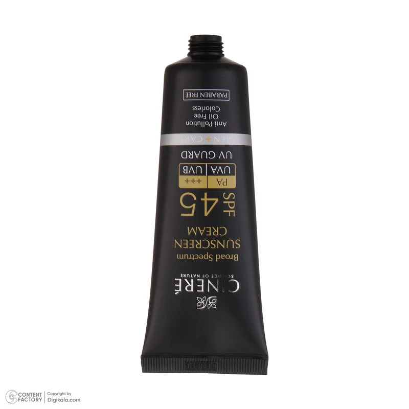 کرم ضدآفتاب آقايان SPF45 سینره، حجم 50 میلی‌لیتر
