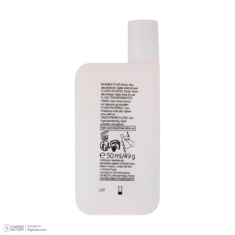 فلویید ضد آفتاب بدون رنگ لاروش پوزای SPF30 مدل Anthelios محافظ UVA ،UVB، مناسب انواع پوست حجم 50 میلیلیتر