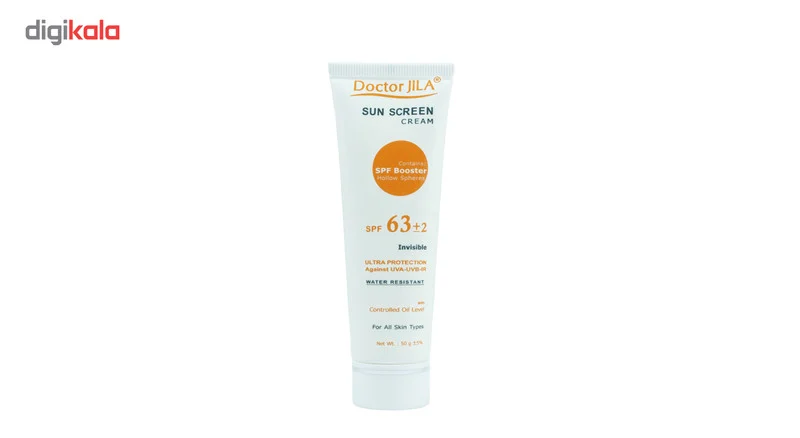 کرم ضدآفتاب دکتر ژیلا مدل Invisible با SPF63، حجم 50میلی‌لیتر