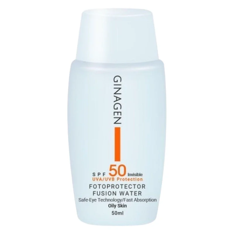 کرم ضدآفتاب بی‌رنگ ژیناژن مدل SPF50، مناسب پوست‌های چرب، حجم 50 میلی‌لیتر