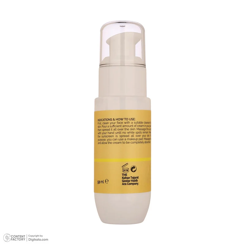 کرم ضد آفتاب ، ضد لک بی‌رنگ دست و صورت گلاما SPF 50 مدل Anti-Spot ‌محافظ UVA ، UVB مناسب برای انواع پوست حجم 50 میلی‌ لیتر