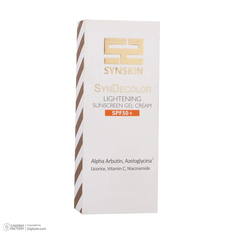 ژل کرم ضد آفتاب بدون رنگ ساین اسکین SPF50 مدل Decolor محافظ UVA ،UVB، روشن‌کننده، مناسب انواع پوست حجم 40 میلی‌لیتر