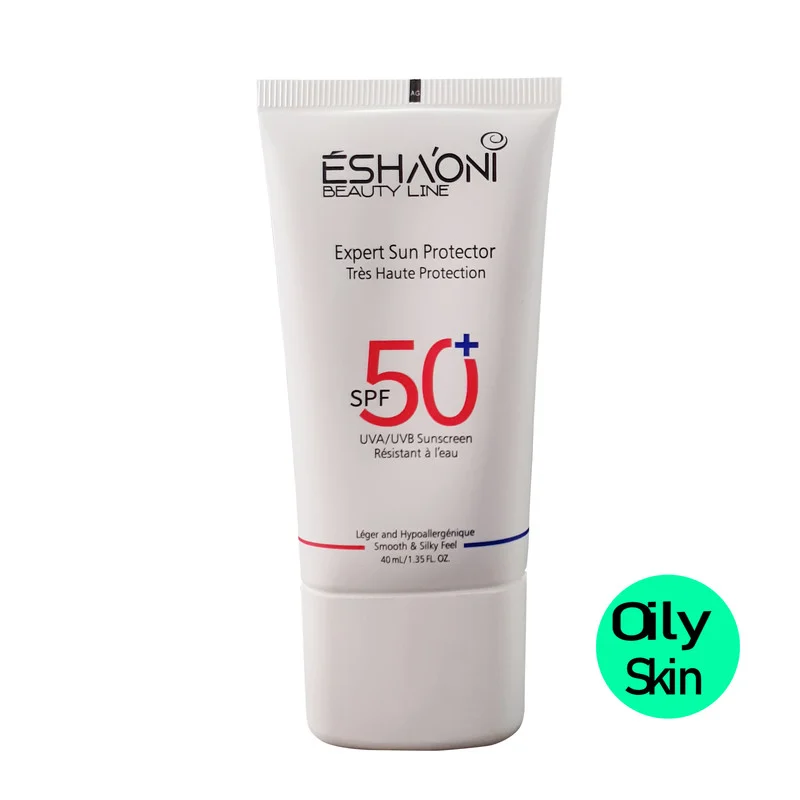 فلوئید ضد آفتاب بدون رنگ اشااونی SPF50 مدل UVA UVB مناسب پوست های چرب و آکنه دار حجم 40 میلیلیتر