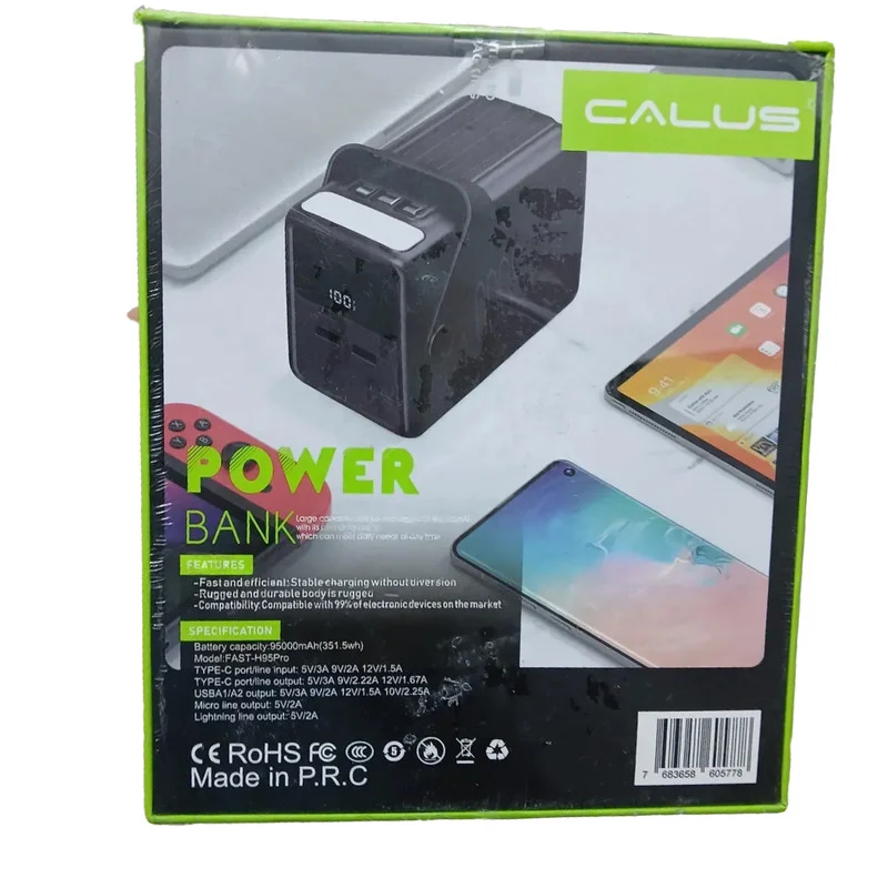 پاوربانک 22.5 وات کالوس مدل H95Pro ظرفیت 95000 میلیآمپرساعت