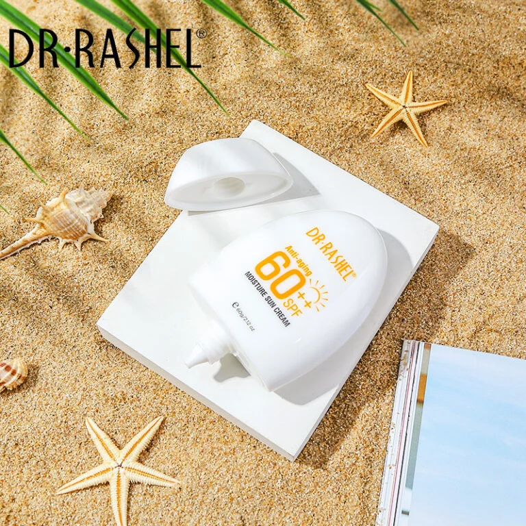 کرم ضد آفتاب بدون رنگ دکتر راشل SPF60 مدل 001 محافظ UVA ،UVB، ضد آب، مناسب انواع پوست حجم 60 میلی‌لیتر