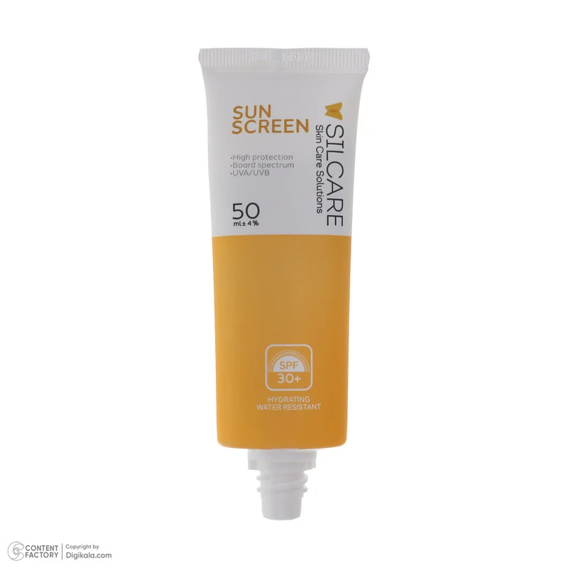 کرم ضد آفتاب بدون رنگ سیلکِر +SPF 30 مدل sun protect مناسب انواع پوست حجم 50 میلیلیتر
