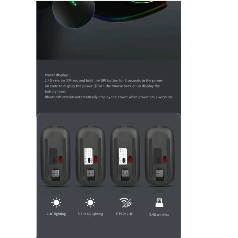 ماوس بی سیم مدل Silent RGB