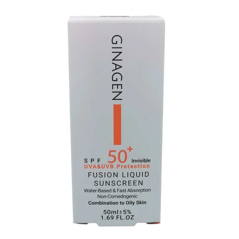 کرم ضد آفتاب رنگی ژیناژن SPF 50 مدل 00 مناسب پوستهای مختلط و چرب حجم 50 میلیلیتر مجموعه دو عددی