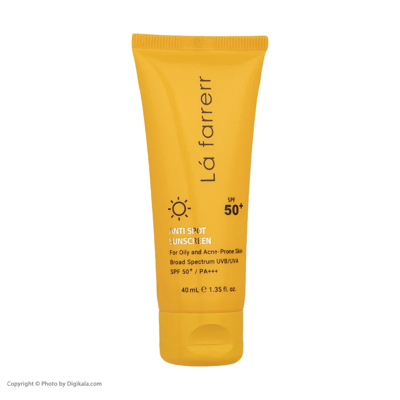 کرم ضدآفتاب و ضدلک بی‌رنگ لافارر مدل SPF50، مناسب پوست‌های چرب، حجم 40 میلی‌لیتر