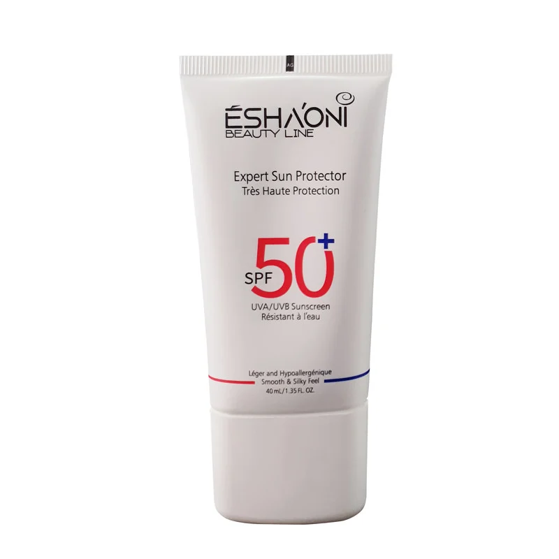 فلوئید ضد آفتاب بدون رنگ اشااونی SPF50 مدل UVA UVB مناسب پوست های خشک و حساس حجم 40 میلی‌لیتر