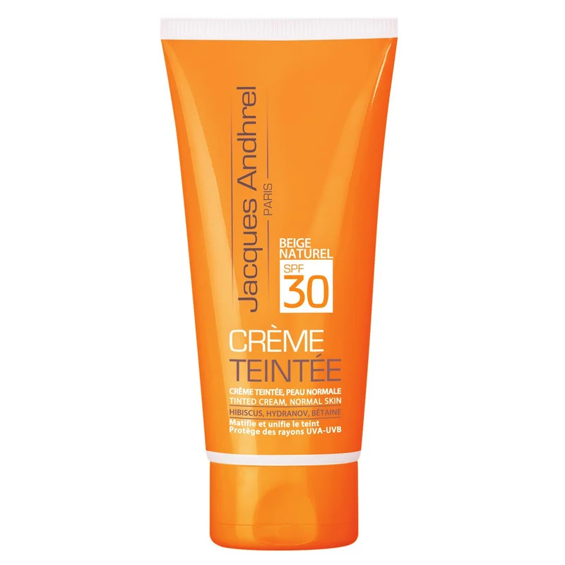 کرم ضد آفتاب رنگی ژاک آندرل پاریس SPF 30 مدل TINTED مناسب پوست های خشک و معمولی حجم 50 میلی لیتر