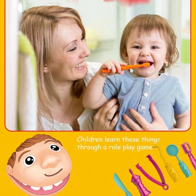خمیر بازی مدل ست دندان پزشکی طرح Smart Dentist کد EK6024