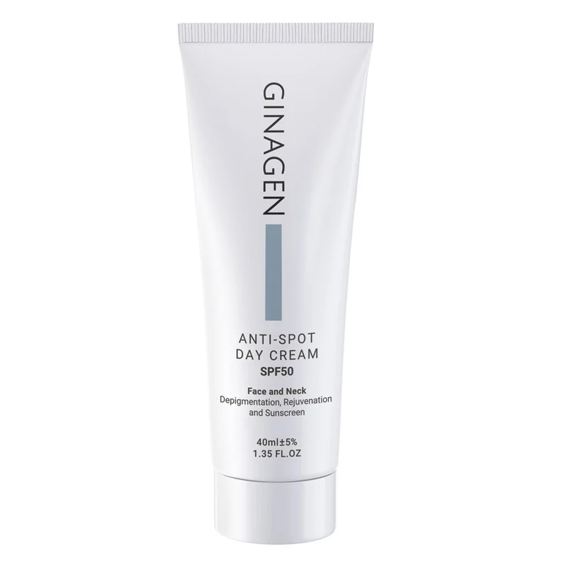 کرم ضد آفتاب بدون رنگ ژیناژن SPF 50 مدل Anti Spot ‌مناسب انواع پوست حجم 40 میلی‌لیتر