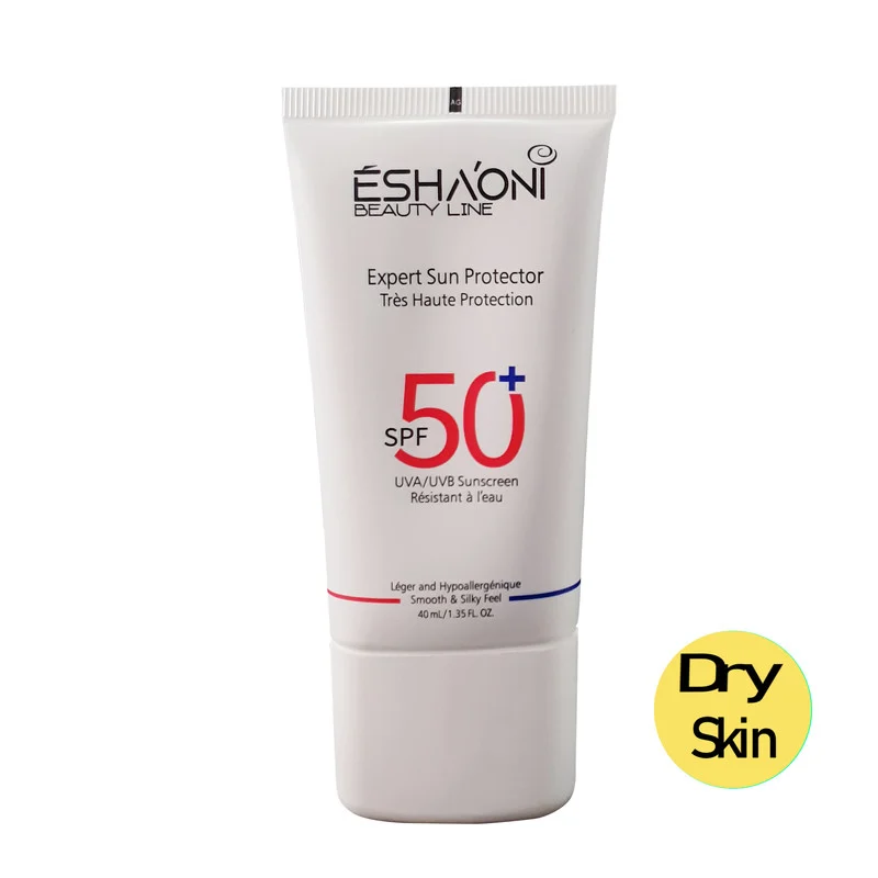 فلوئید ضد آفتاب بدون رنگ اشااونی SPF50 مدل UVA UVB مناسب پوست های خشک و حساس حجم 40 میلی‌لیتر