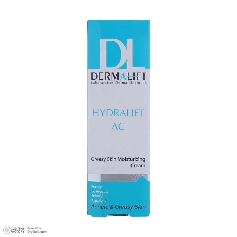 کرم مرطوب‌کننده درمالیفت مدل Hydralift AC Cream مناسب پوست‌های چرب حجم 50 میلی‌لیتر