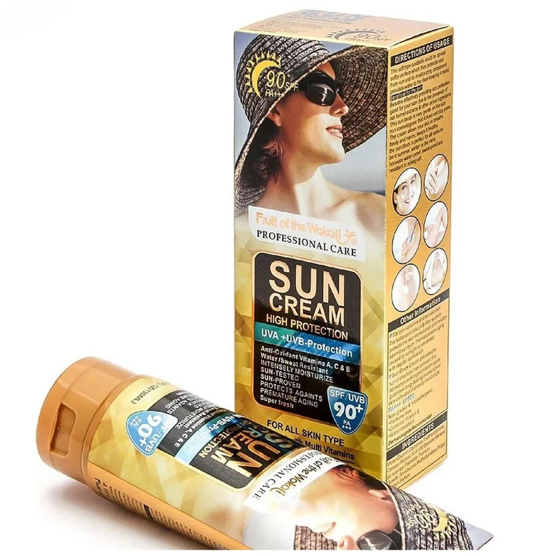کرم ضدآفتاب بدون رنگ وکالی SPF90 مدل 01 مناسب برای انواع پوست‌ها، حجم 130 میلی‌لیتر