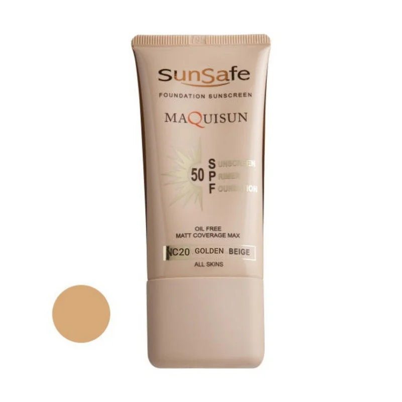 کرم ضدآفتاب رنگی سان‌سیف SPF50 مدل NC20 مناسب انواع پوست، حجم 40 میلی‌لیتر