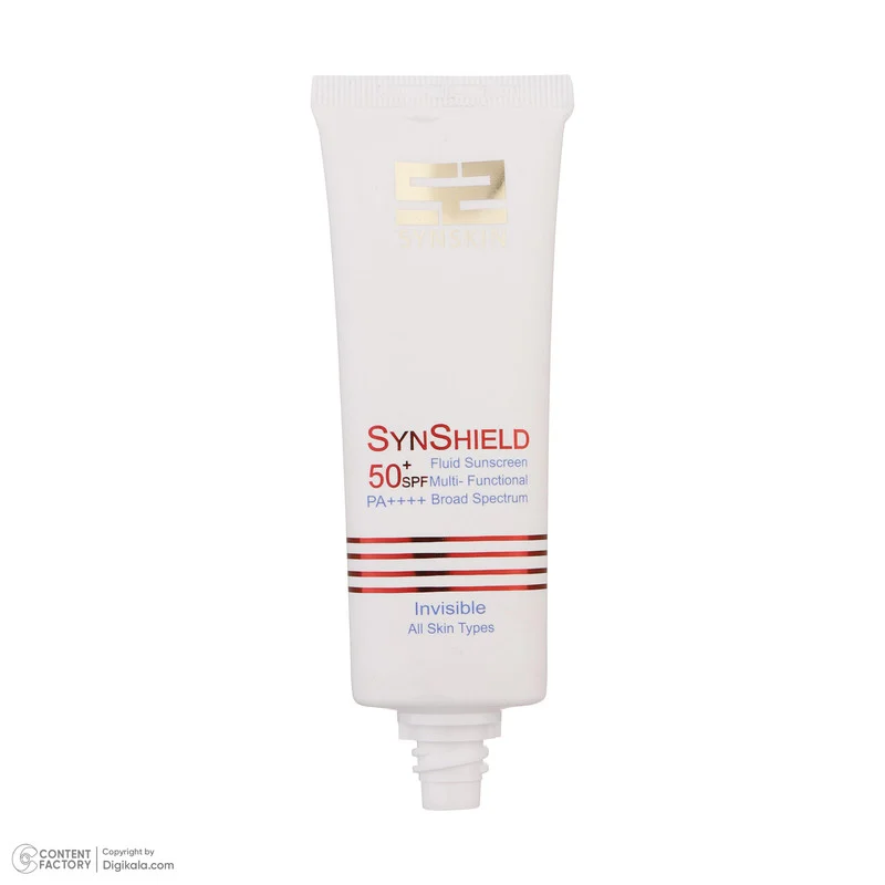 فلوئید ضدآفتاب بی‌رنگ ساین اسکین SPF50 سری Invisible مناسب انواع پوست، حجم 50 میلی‌لیتر