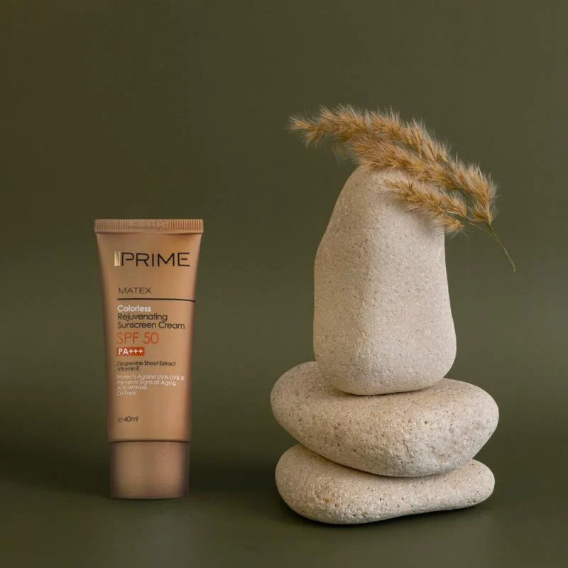 کرم ضدآفتاب بدون رنگ پرایم مدل Anti Aging SPF50، حجم 40 میلی‌لیتر