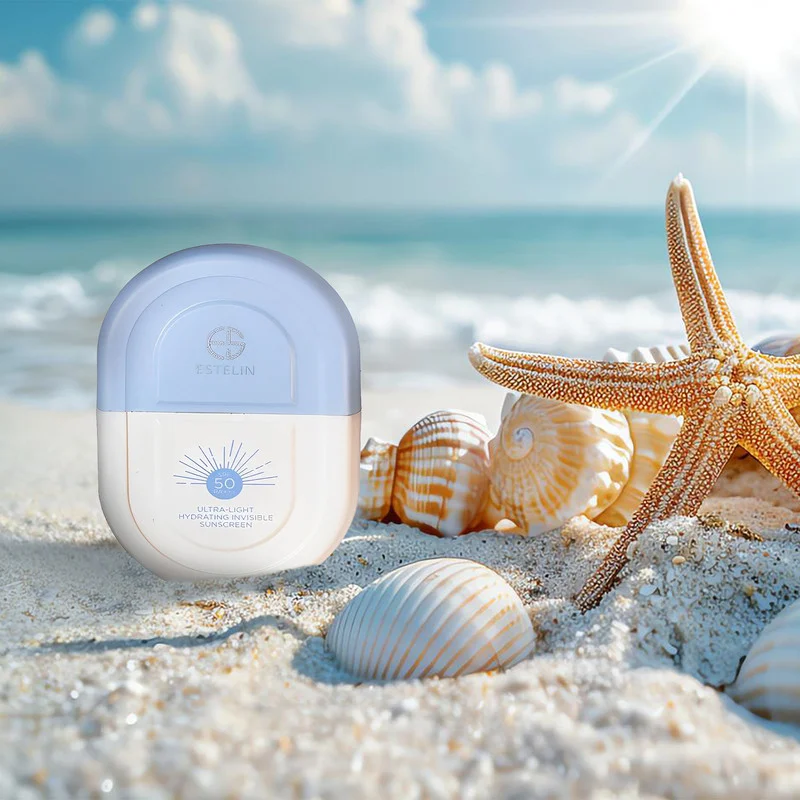کرم ضد آفتاب بدون رنگ استلین، 50 SPF، مدل ultra light، مناسب انواع پوست و حجم 50 میلی‌لیتر، محافظت کننده در برابر اشعه UVA و UVB، بسیار سبک، +++ PA، آبرسان، ضد لک، با ماندگاری 2 ساعته