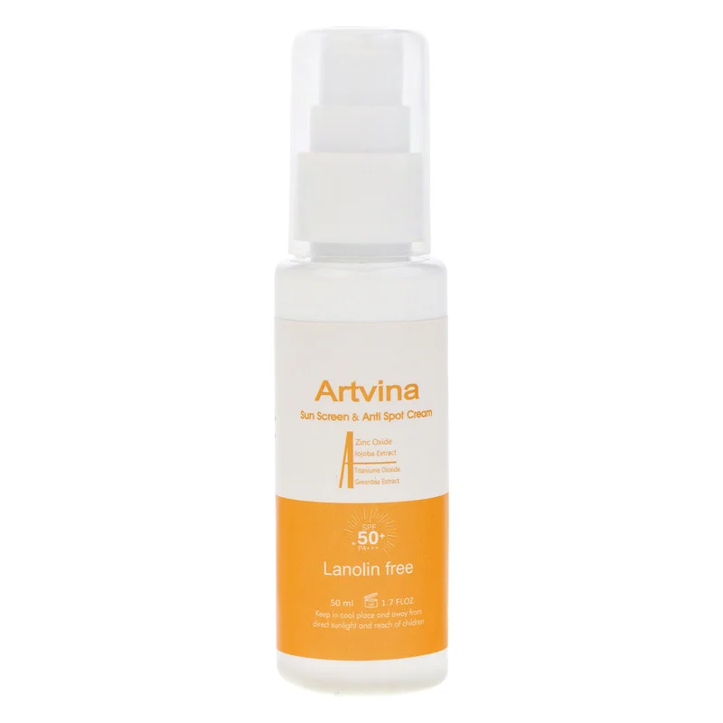 کرم ضد آفتاب رنگی آرت وینا SPF 50 مدل Highly Effective ‌محافظ UVA ،UVB و PA+++، ضد حساسیت، ضد چروک و ضد پیری، مناسب انواع پوست‌ حجم 50 میلی‌لیتر