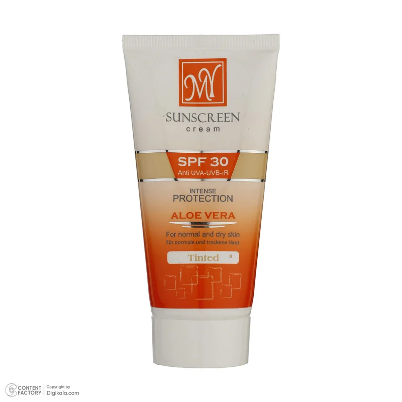 کرم ضدآفتاب رنگی مای مدل SPF30، مناسب پوستهای خشک و معمولی، حجم 50 میلیلیتر