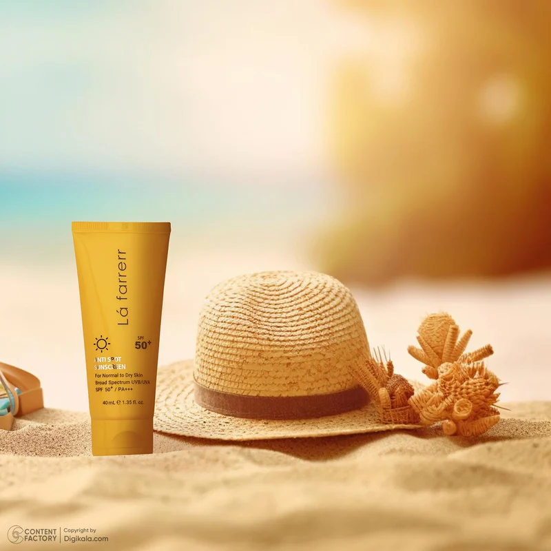 کرم ضدآفتاب و ضدلک بی‌رنگ لافارر مدل SPF50، مناسب پوست‌های خشک و معمولی، حجم 40 میلی‌لیتر