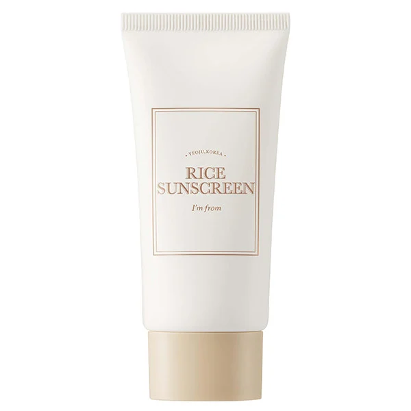 کرم ضد آفتاب بی‌رنگ دست و صورت آیم فرام SPF 50 مدل Rice ‌مناسب برای انواع پوست‌ها حجم 50 میلی‌لیتر