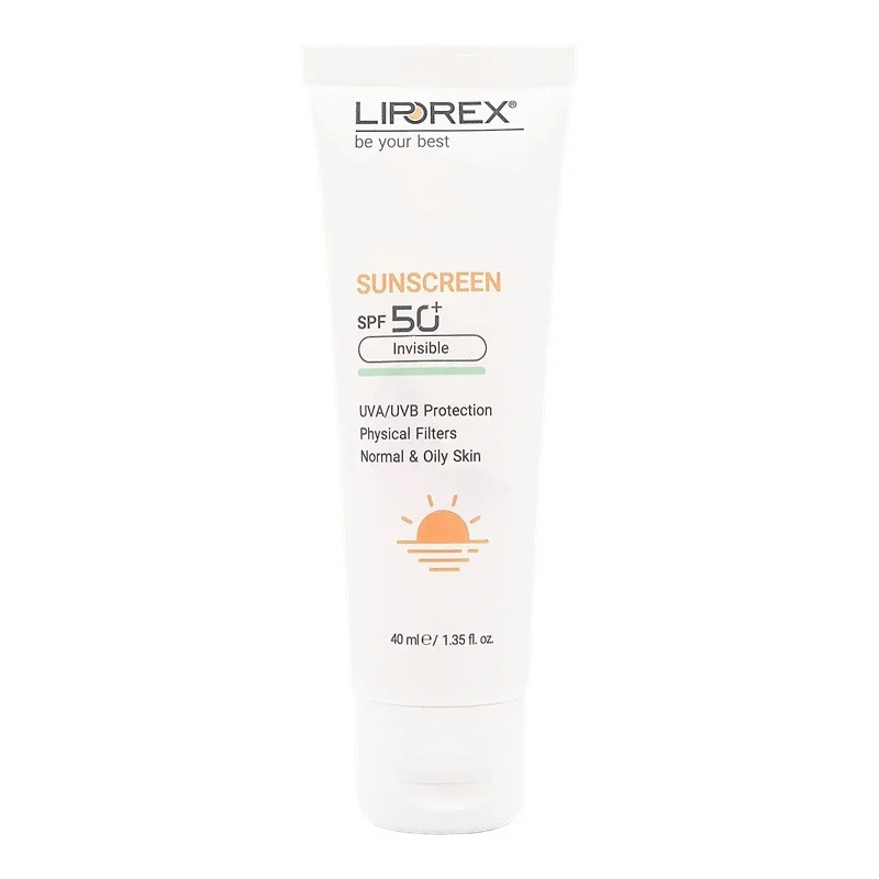 کرم ضد آفتاب بدون رنگ لیپورکس SPF 50 مدل I-O Physical ‌مناسب پوست‌های چرب حجم 40 میلی‌لیتر