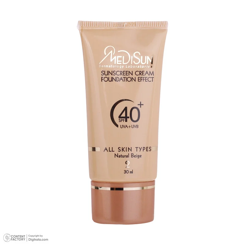 کرم ضد آفتاب رنگی مدیسان SPF 40 مدل 05 ‌مناسب انواع پوست‌ حجم 30 میلی‌لیتر