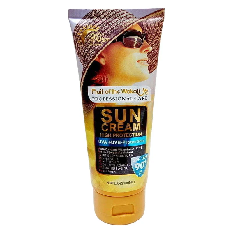 کرم ضدآفتاب بدون رنگ وکالی SPF90 مدل 01 مناسب برای انواع پوست‌ها، حجم 130 میلی‌لیتر