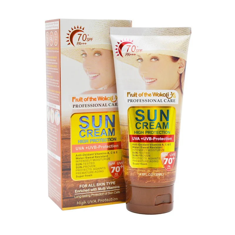 کرم ضد آفتاب بدون رنگ وکالی SPF 70 مدل Kp125 مناسب برای انواع پوست حجم 130 میلی لیتر