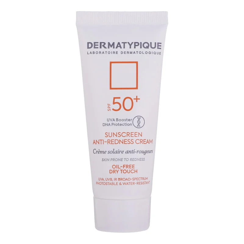 کرم ضد آفتاب بدون رنگ درماتیپیک SPF50 مدل Anti_redness ‌محافط UVB, UVA مناسب انواع پوست حجم 40 میلی‌لیتر