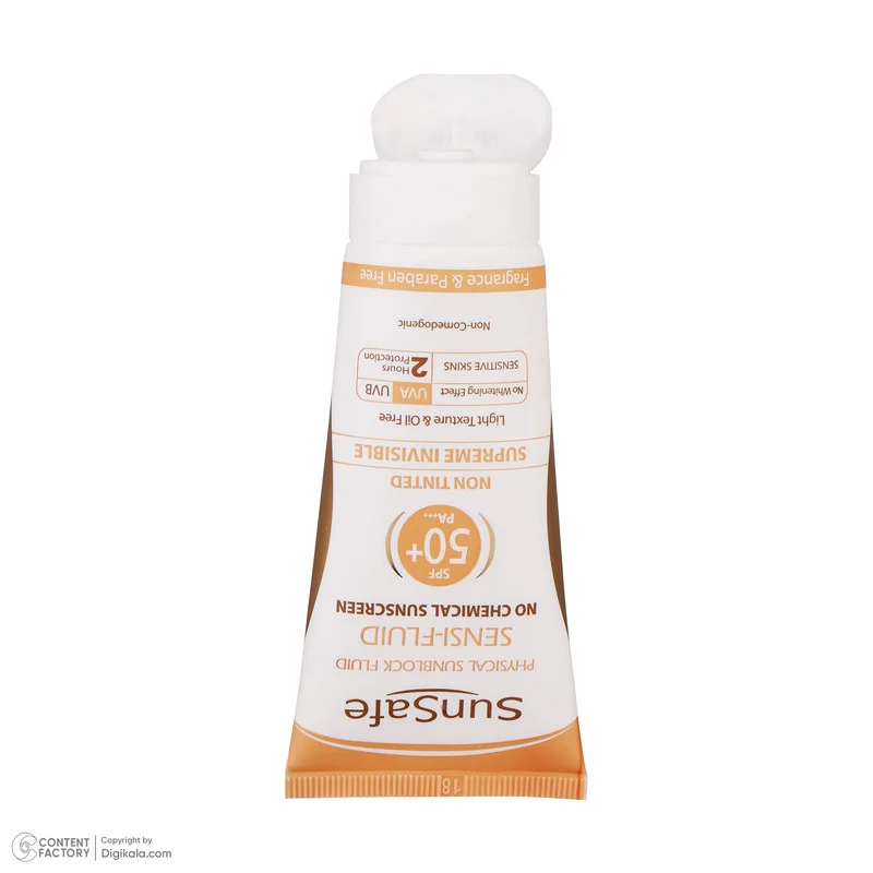 کرم ضدآفتاب سان‌سیف مدل سنسی فلوئید +SPF50، حجم 50 میلی‌لیتر