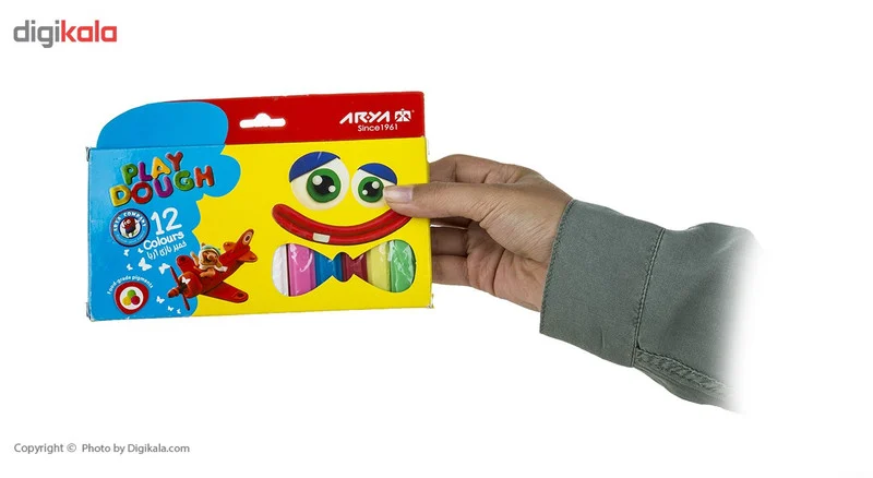 خمیربازی 12 رنگ آریا مدل 1058