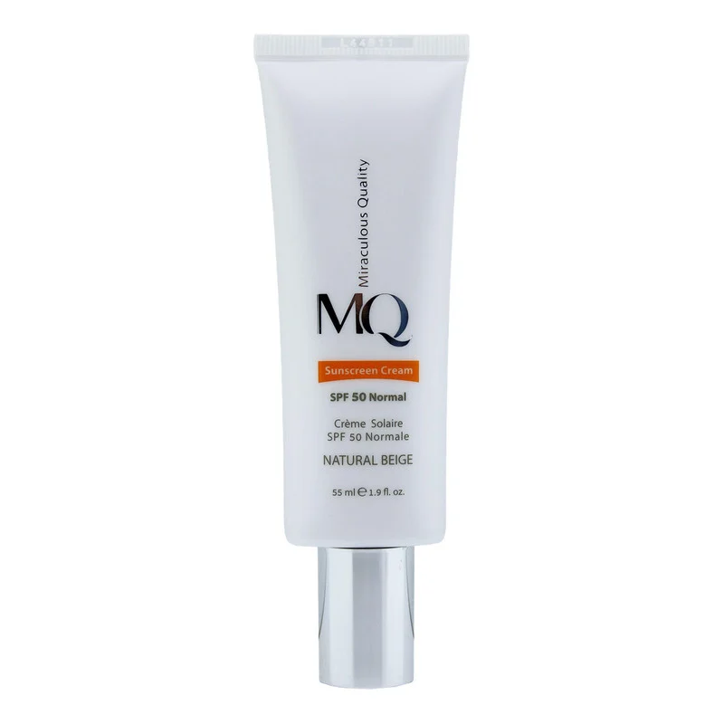 کرم ضدآفتاب رنگی ام کیو مدل NATURAL BEIGE-Normal، حجم 55 میلی‌لیتر