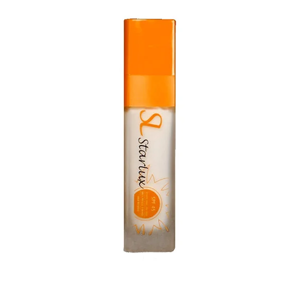 کرم ضد آفتاب بدون رنگ استارلوکس SPF 45 مدل 45 مناسب انواع پوست حجم 30 میلی لیتر