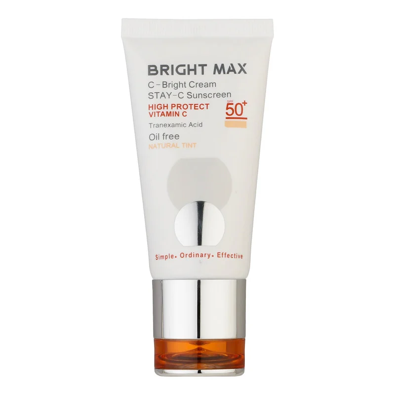 کرم ضدآفتاب رنگی برایت مکس SPF50 مدل C-B ‌مناسب انواع پوست، حجم 50 میلی‌لیتر