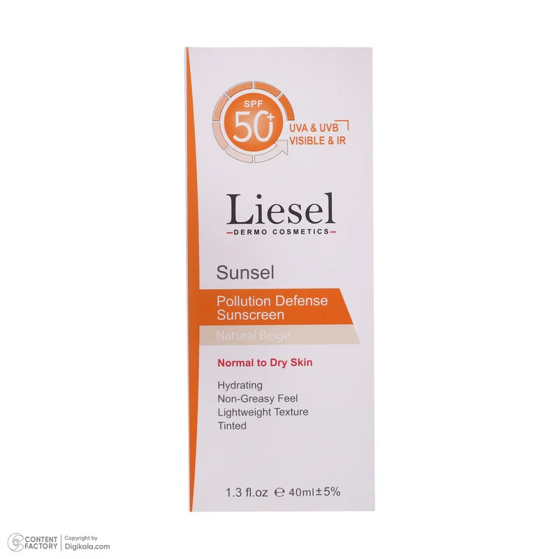 کرم ضد آفتاب رنگی لایسل SPF 50 مدل 01 ‌مناسب انواع پوست‌ حجم 40 میلی‌لیتر